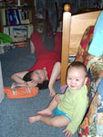 Weer even dollen met mamma tussendoor